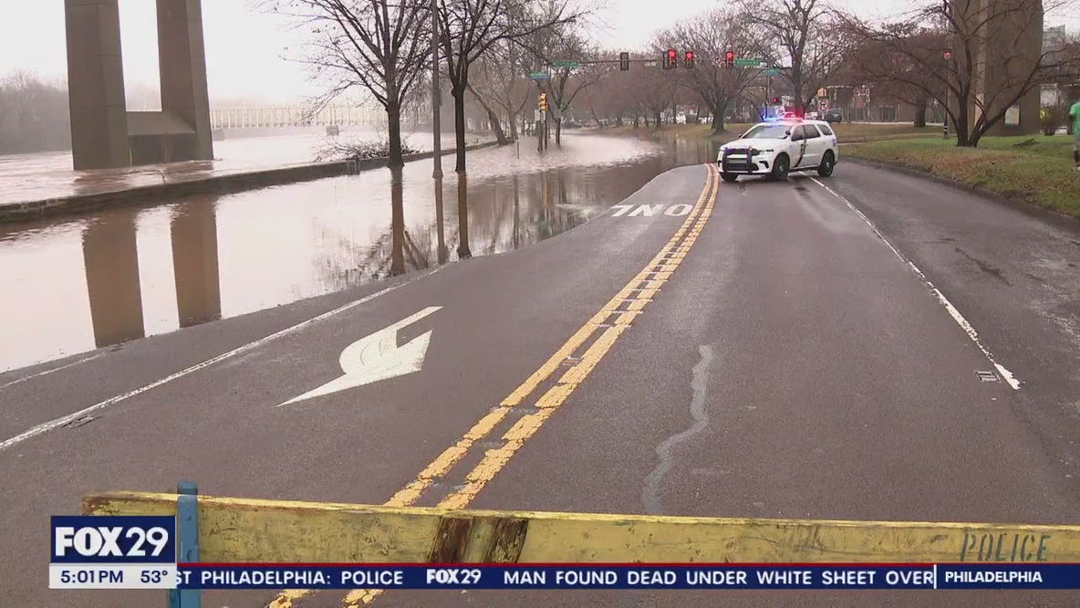 Portions of Kelly Drive shut down as Schuylkill River floods in Philadelphia